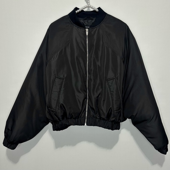 Forever 21 Black Crop Bomber Jacket - Picture 5 of 13